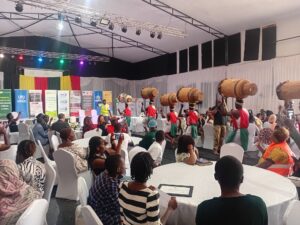 Burundians dancers entertaining attendees at the trade exhibition held at Motiv Bugolobi