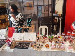 Trade exhibition participants displaying their products at Motiv Bugolobi 12-12-25
