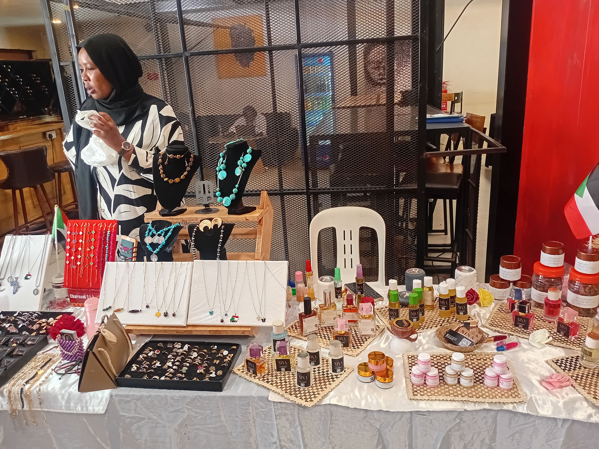 Trade exhibition participants displaying their products at Motiv Bugolobi 12-12-25