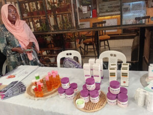 Trade exhibition participants displaying their products at Motiv Bugolobi 12-12-25