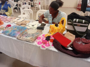 Trade exhibition participants displaying their products at Motiv Bugolobi 12-12-25
